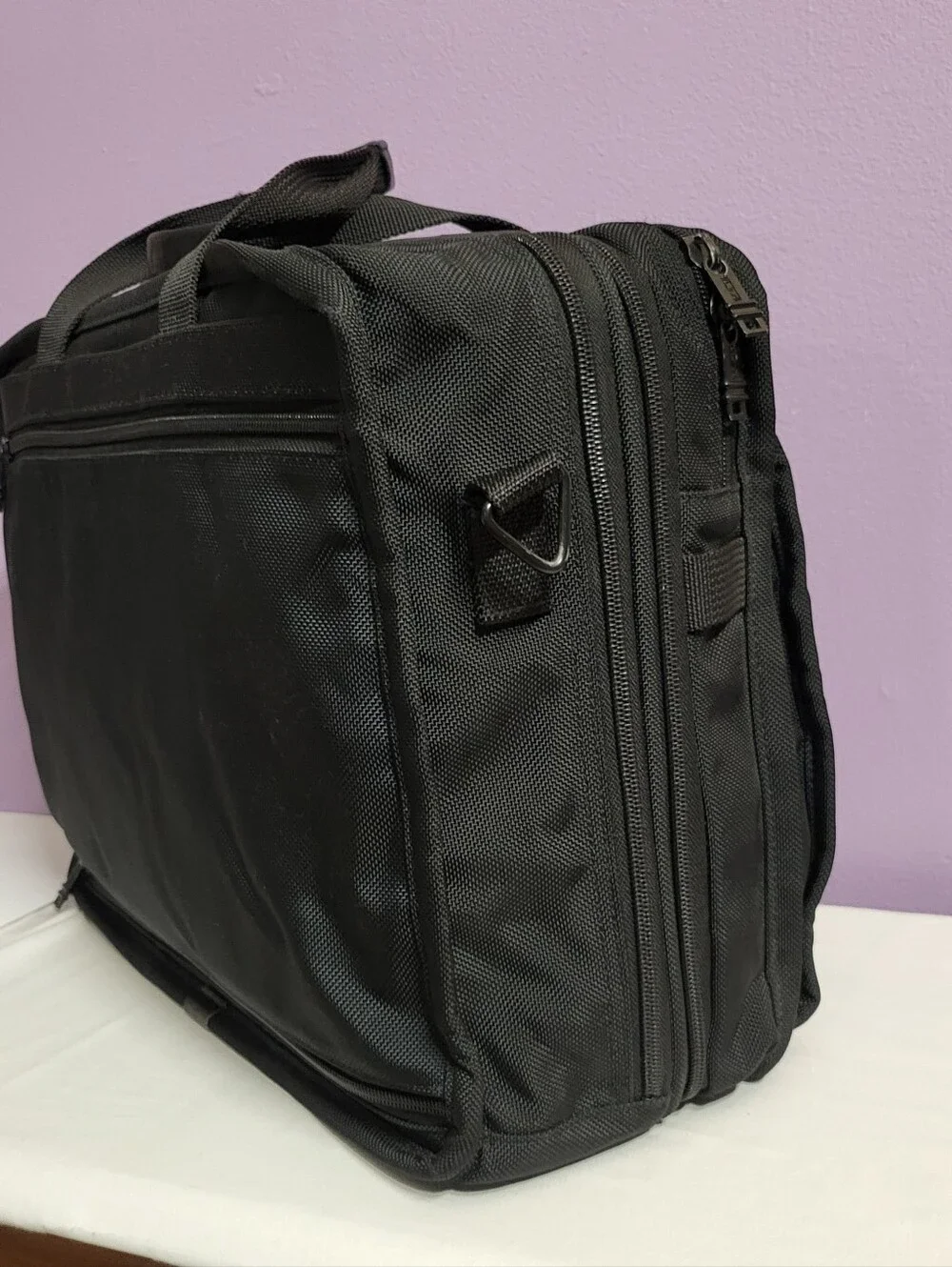 TUMI Alpha Deluxe Shoulder Messenger Bag Multi-Pocket BRIEFCASE Organizer 2621D3